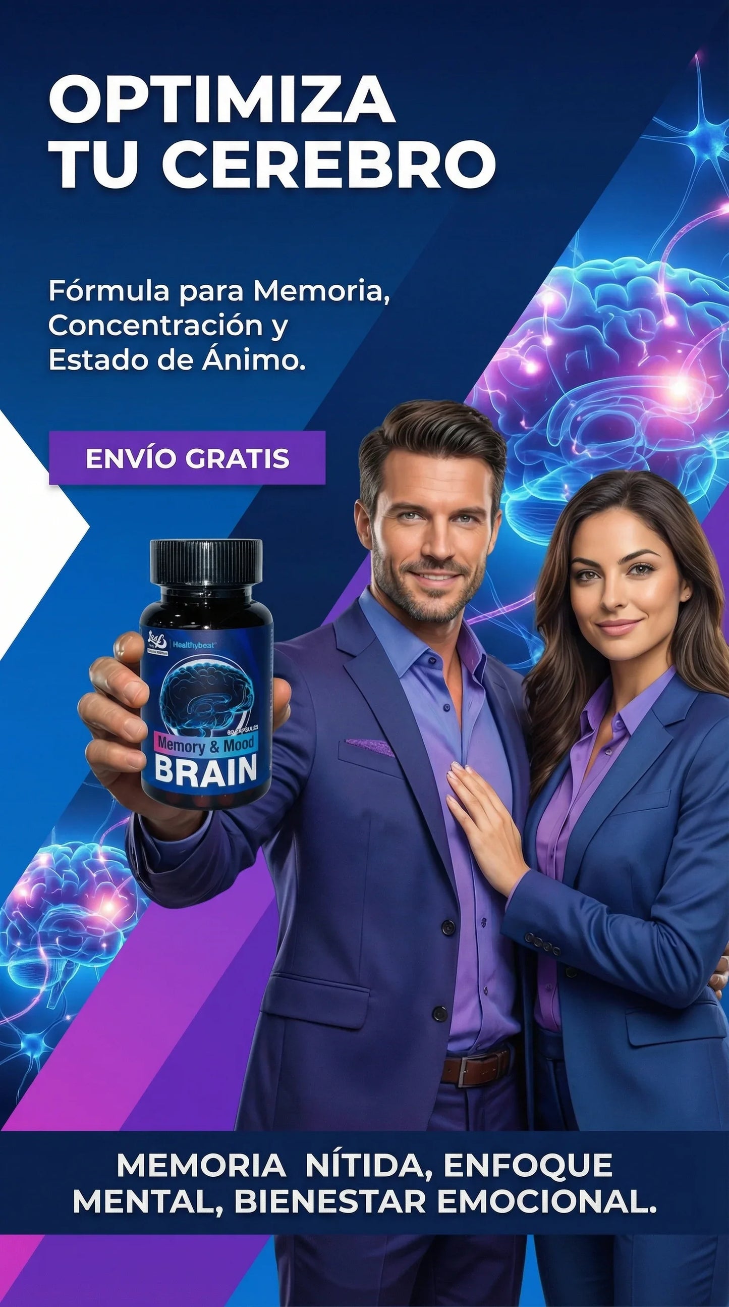 2X1 HealthyBeat™ Brain: Memoria y Ánimo